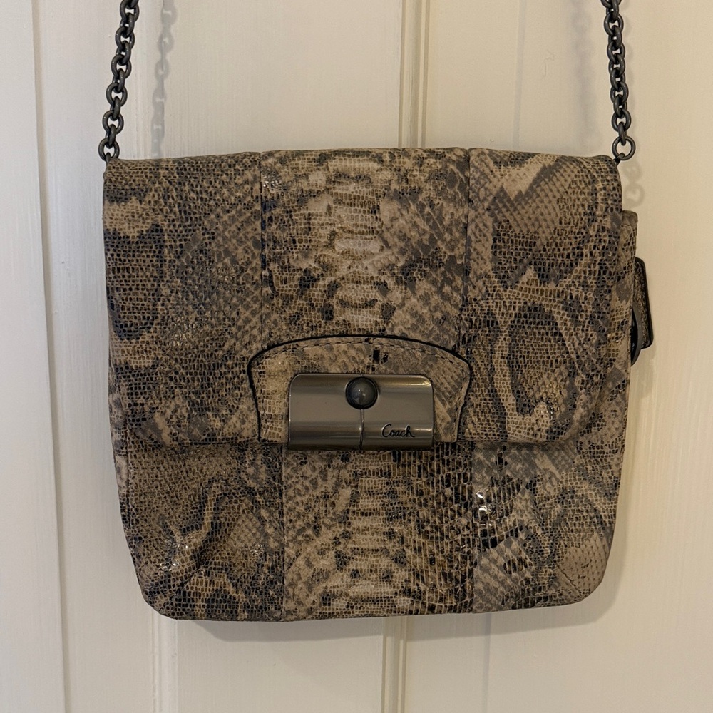 Coach Snake Print Crossbody bag